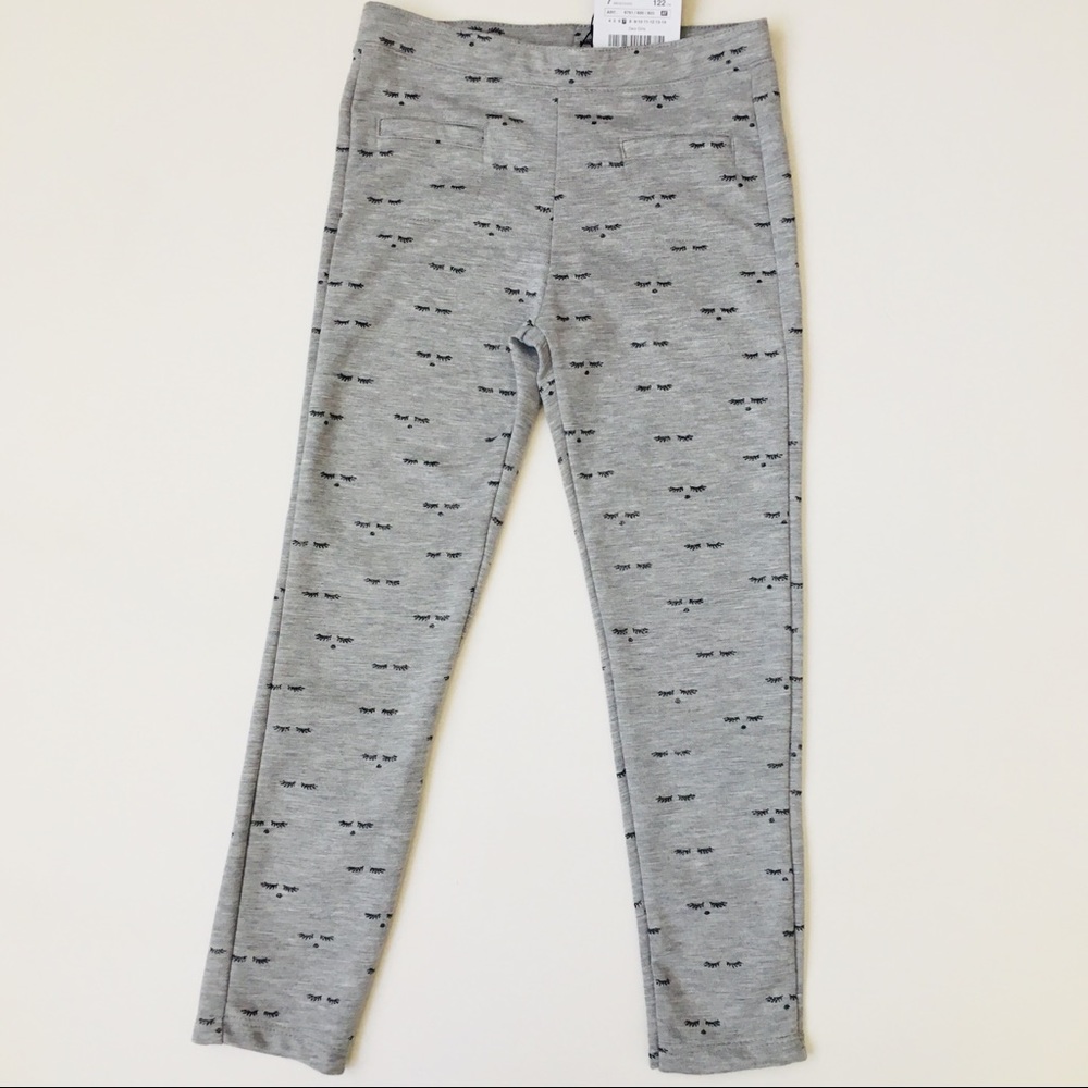 Zara Girls Soft Collection Eyelash Leggings NWT